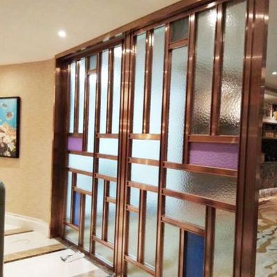 玫瑰金不锈钢隔断