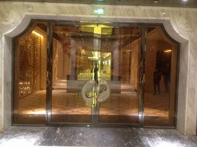 定制镀金不锈钢大门